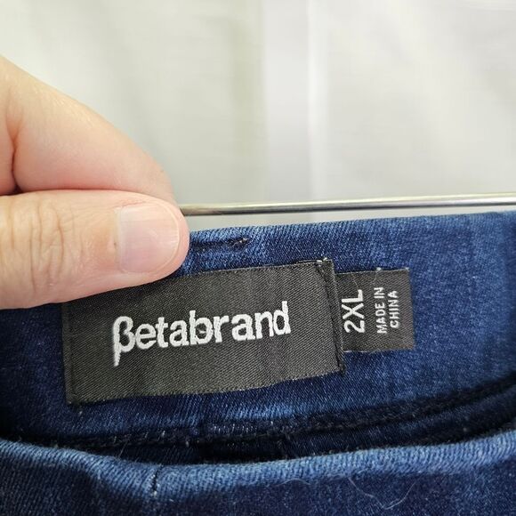 Betabrand Raw Hem Straight Leg Jean Size 2XL - Picture 4 of 9